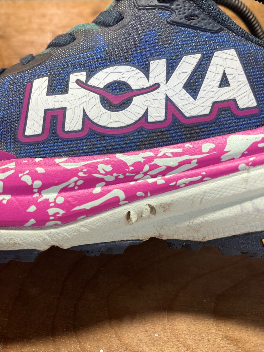 Hoka One One SpeedGoat 6 Mens Size 10 Trail Running Shoes Sneakers Blue Purple - Picture 7 of 16
